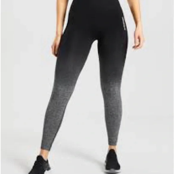 Gymshark ADAPT Ombré SEAMLESS RIBBED LEGGINGS Top-Rated Athleisure Leggings - Picture 5 of 6